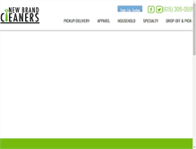Tablet Screenshot of newbrandcleaners.com